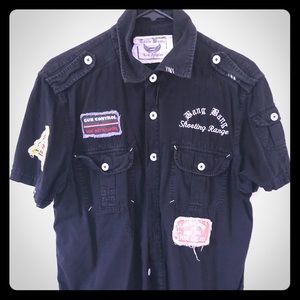 Toxic Waste Bang Bang Button Down Shirt